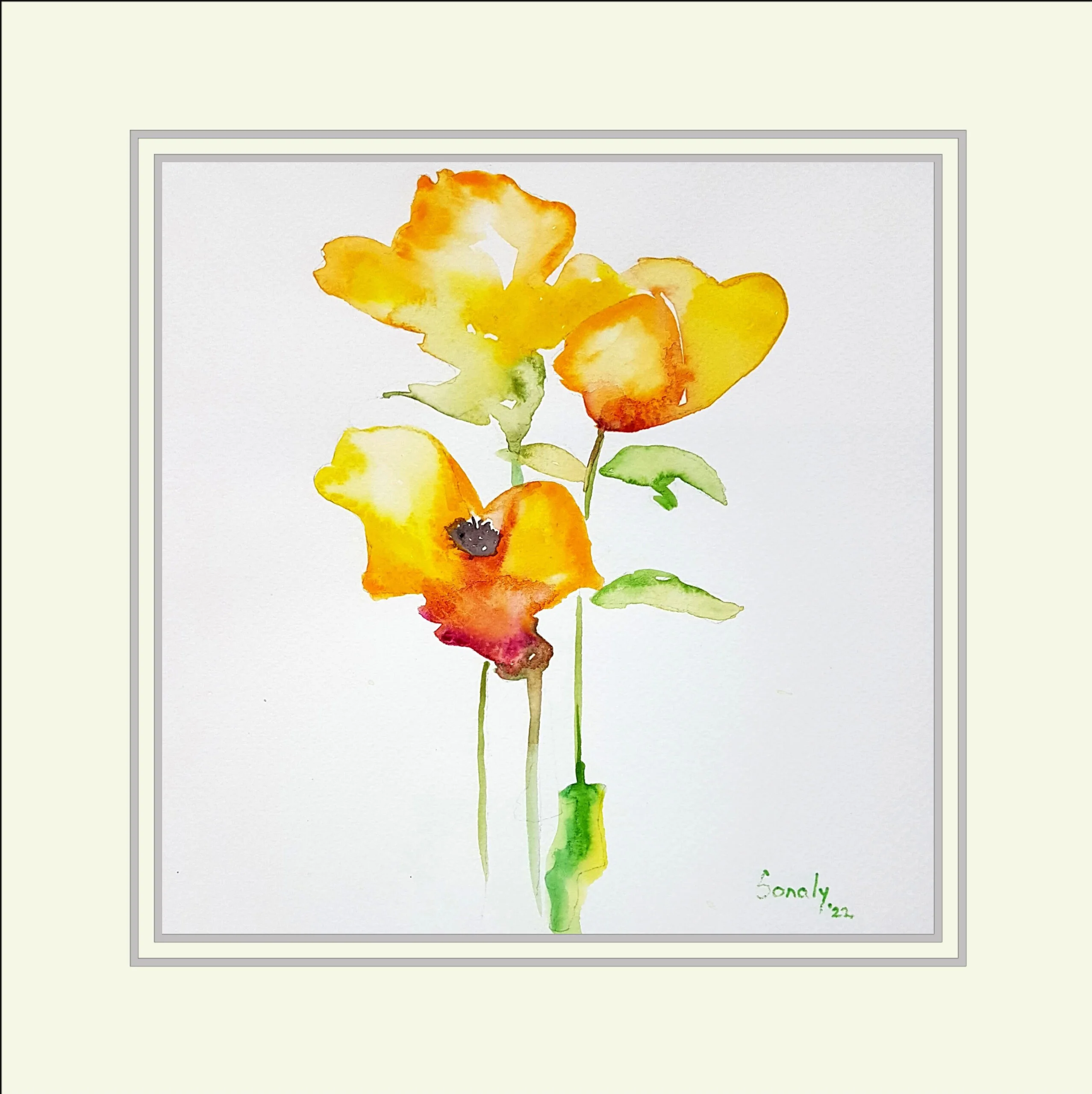 Yellow Poppies - Image 2