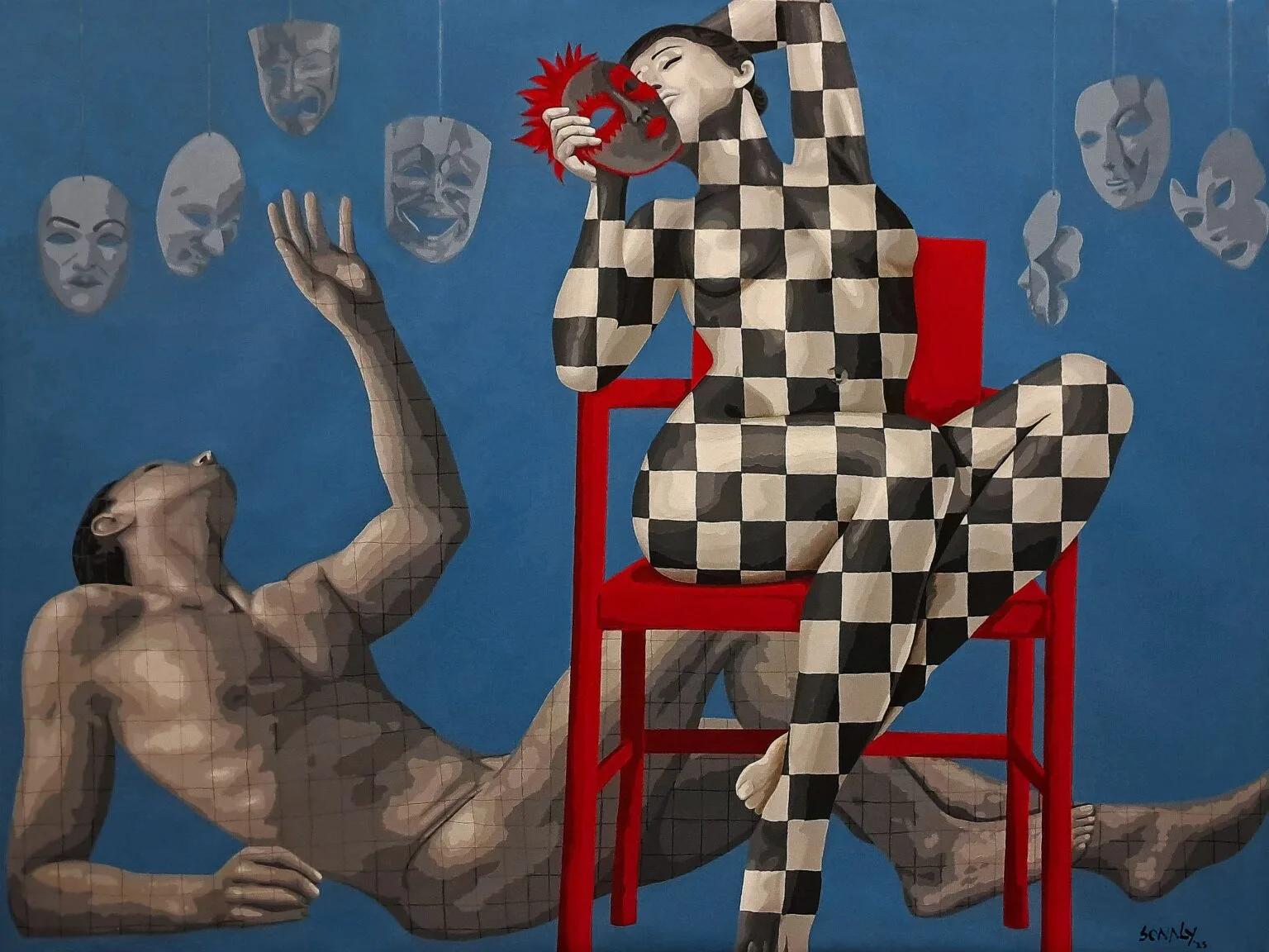 Unmasked Love - Buy the stunning painting, acrylic on Canvas